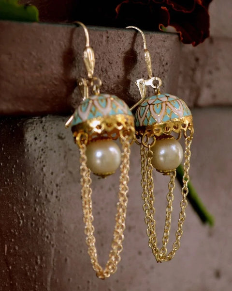 Moon Jhumki Earrings