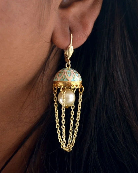 Moon Jhumki Earrings