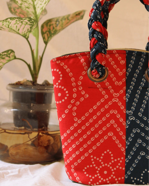 Scarlet Ocean Braided Bag