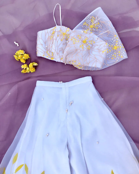 Hand Painted Flared Pant Set