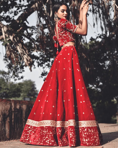 Velvet Lehenga