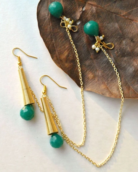Dangling Earring with Chain