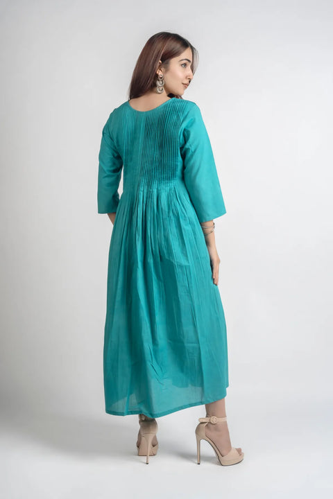 Aqua Pintuck Kurta