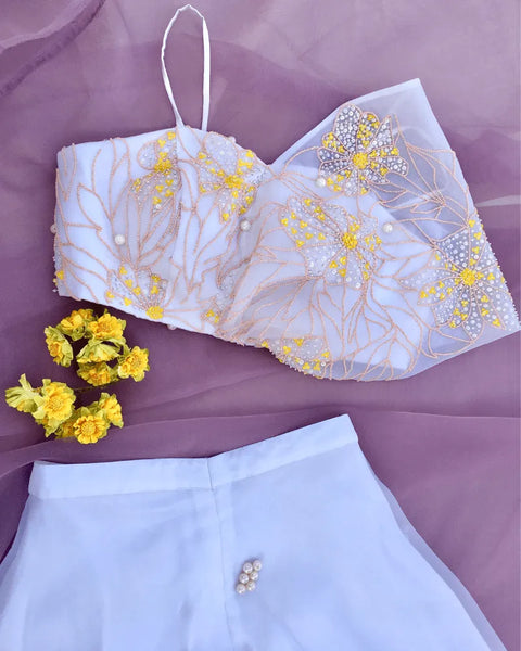 Hand Painted Flared Pant Set