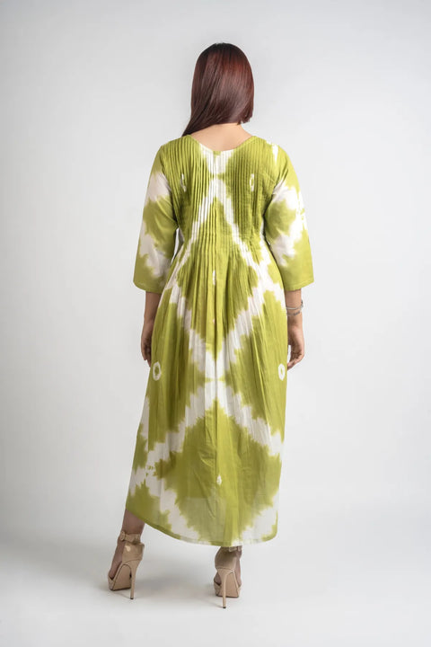 Mossy Meadow Pintuck Kurta