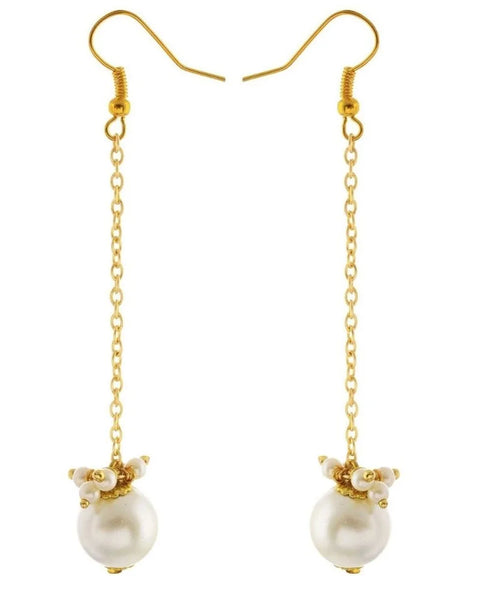 Dangling Pearl Earrings