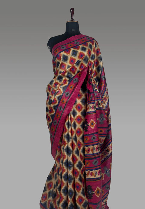 Faloni Tussar Silk Saree